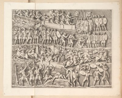 Reliëfs op de Boog van Septimius Severus te Rome door Pietro Sante Bartoli