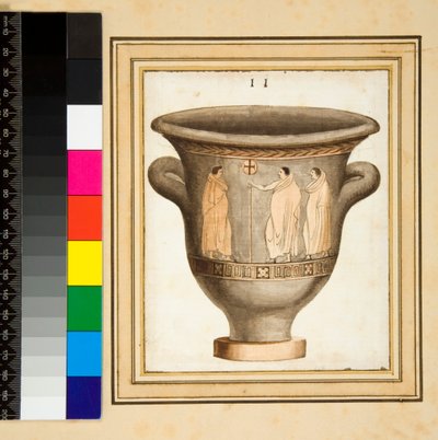 Een roodfigurig vaas door Pietro Santi Bartoli