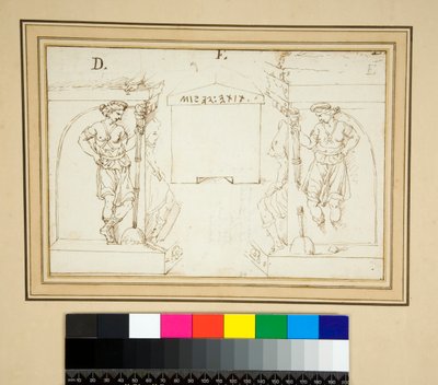 Een Etruskische urn door Pietro Santi Bartoli