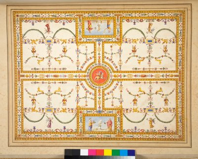 Een niet-geïdentificeerd plafondschilderij door Pietro Santi Bartoli