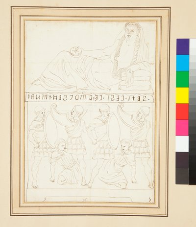 Etruskische urn door Pietro Santi Bartoli