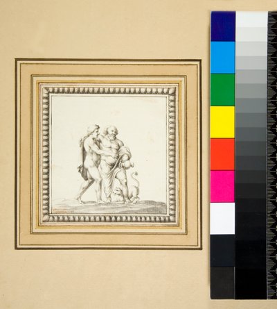 Drie zilveren panelen van de voorkant van een houten kist door Pietro Santi Bartoli