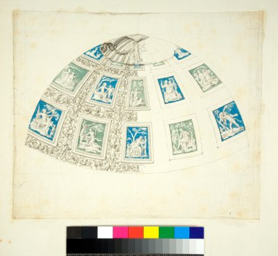 Gewelf van de Villa Madama door Pietro Santi Bartoli