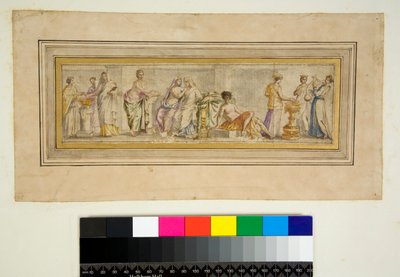 Gewelf van de Villa Madama door Pietro Santi Bartoli