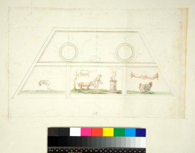 Gewelf van de Villa Madama door Pietro Santi Bartoli