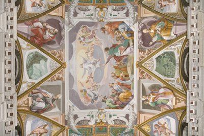 Gewelf met fresco