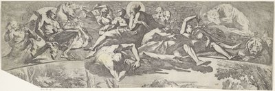 Allegorie van de herfst (boven deel) door Pietro Testa