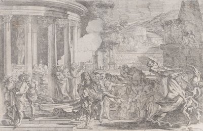 Sinorix gedragen uit de tempel van Artemis, ca. 1640 door Pietro Testa