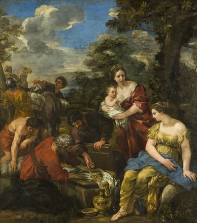 Laban zoekt zijn idolen door Pietro da Cortona