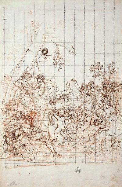 Studie voor de Gouden Eeuw fresco door Pietro da Cortona