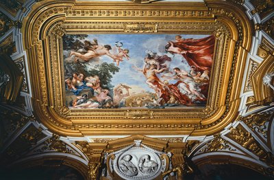 Venus, Planeten Fresco Cyclus, Pitti Paleis, Venus Planetaire Kamer, Florence door Pietro da (1596 1669) Cortona