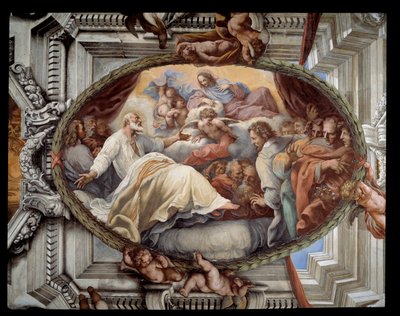 Herstel van Sint Filippus na verschijning van de maagd door Pietro da Cortona