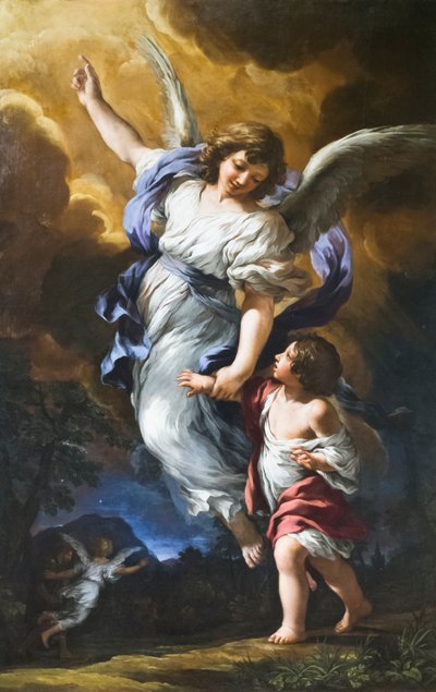 De beschermengel door Pietro da (1596 1669) Cortona