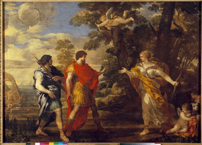 Venus als jager verschijnt in Enee door Pietro da Cortona