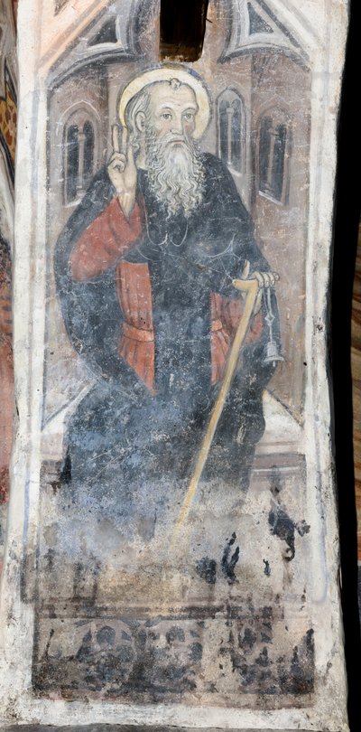 Sint Antonius de Abt, Doctor van de Kerk door Pietro da (15th century) Saluzzo