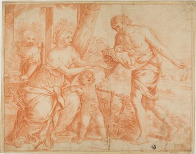 Baby Oedipus Thuisgebracht door Herder door Pietro da Cortona