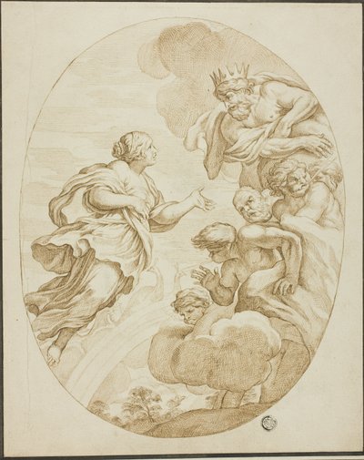 Juno, Zeus en Aeolus door Pietro da Cortona