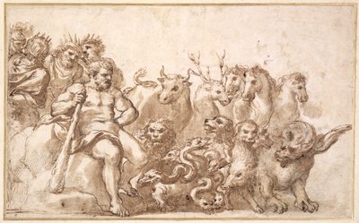Allegorie van de werken van Hercules door Pietro da Cortona