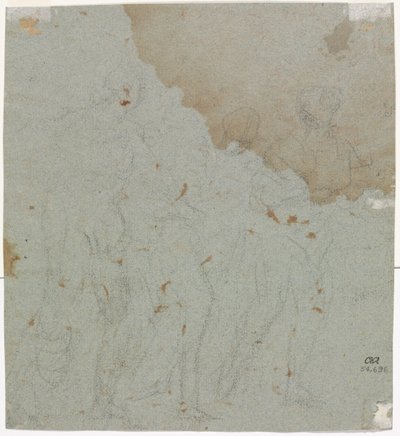 Schets voor Lot en zijn dochters door Pietro da Cortona