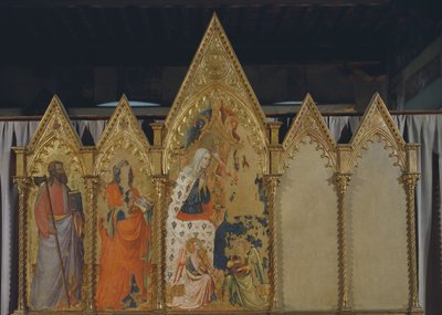 Kroning van de Maagd, polyptiek door Pietro da Miniato