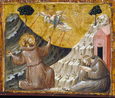 St. Franciscus Ontvangt de Stigmata door Pietro da Rimini