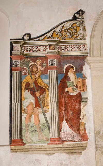 Fresco (detail) door Pietro da Vicenza