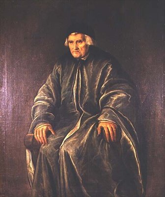 Portret van Dr. Zaccaria dal Pozzo (gest. 1561), 102 jaar oud door Pietro de Mariscalchi