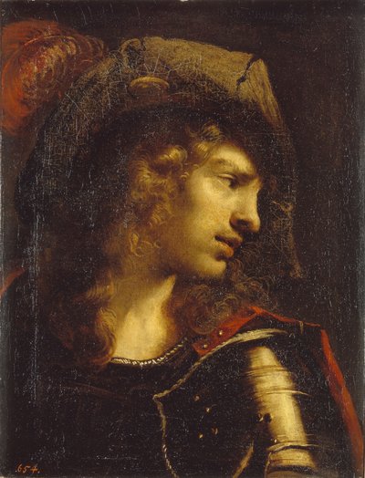 Hoofd van de jonge krijger door Pietro della Vecchia