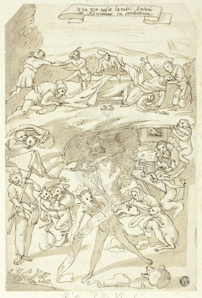 Verleiding van Sint Antonius door Pietro della Vecchia