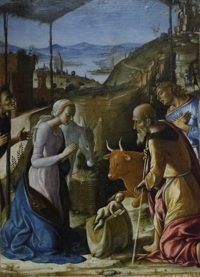 Aanbidding van de herders door Pietro di Francesco degli Orioli