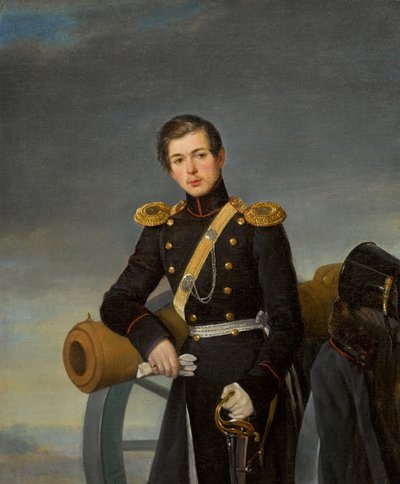 Portret van Alexander Nikolaevich Karamzin door Pimen Nikitich Orlov