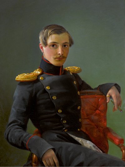 Portret van Andrei Nikolaevich Karamzin door Pimen Nikitich Orlov