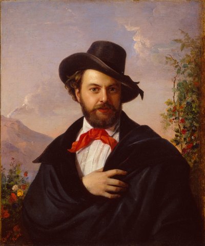 Zelfportret door Pimen Nikitich Orlov