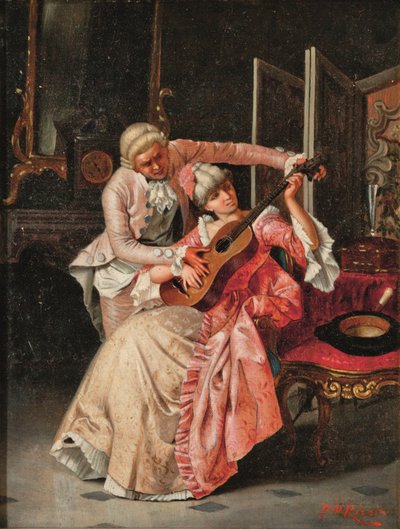 De muziekles door Pio Ricci