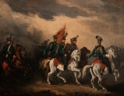 Blauwe Huzaren door Piotr Michalowski