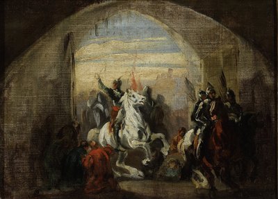 De intocht van Boleslaw de Dappere in Kiev door Piotr Michalowski