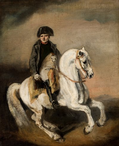 Napoleon te paard door Piotr Michalowski