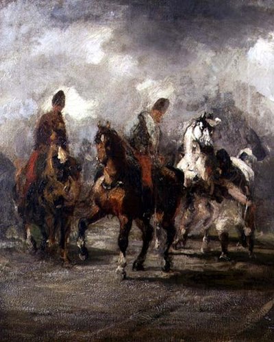 Ruiters door Piotr Michalowski