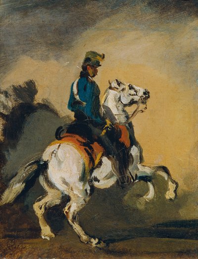 Oostenrijkse huzaar door Piotr von Michalowski