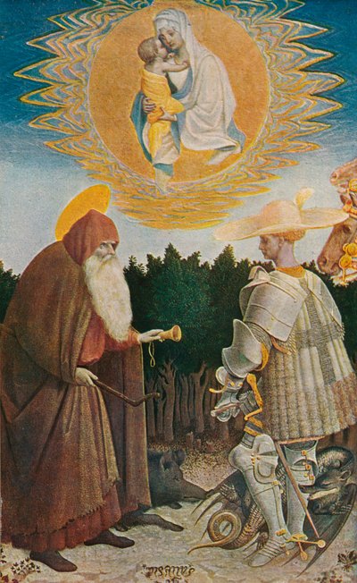 De Maagd en het Kind met Heiligen, 1435, 1909 door Antonio Pisanello