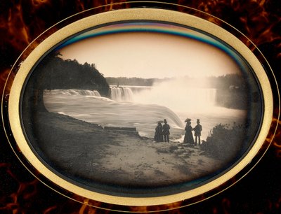 Daguerreotype van de Niagara Falls door Babbitt, ca. 1855 door Platt D. Babbitt