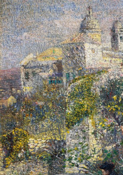 April ochtend in Ligurië of Olijven in Albaro door Plinio Nomellini