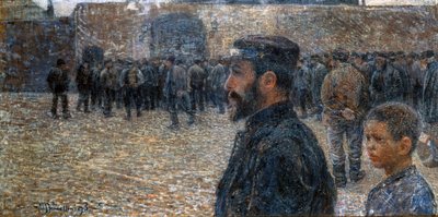 Ploegendienst (La diana del lavoro) door Plinio Nomellini
