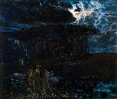 Symfonie van de Maan door Plinio Nomellini
