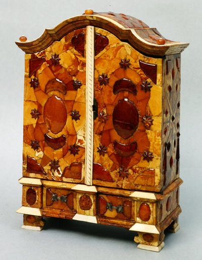 Amber kabinet van Koning Stanislaw August Poniatowski (1763-1813) c.1771 door Polish School