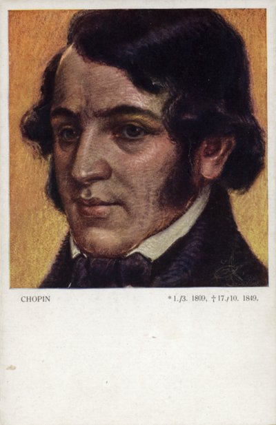 Frederic Chopin, Poolse componist en pianist (1810-1849) door Polish School