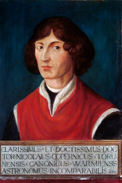 Portret van Nicolaus Copernicus door Polish School