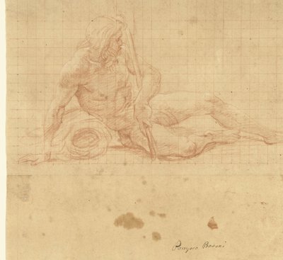 Liggende riviergod door Pompeo Batoni
