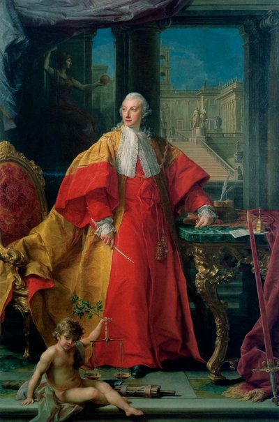 Portret van Abbondio Rezzonico door Pompeo Batoni