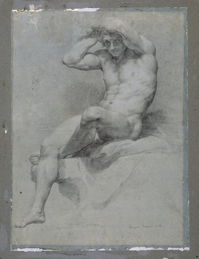 Academisch Naakt door Pompeo Girolamo Batoni